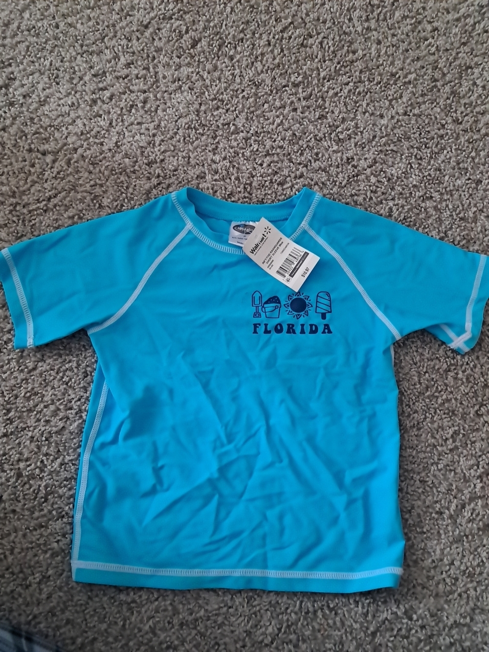 Kids' Aqua Florida Swim Rashguard - Unbranded